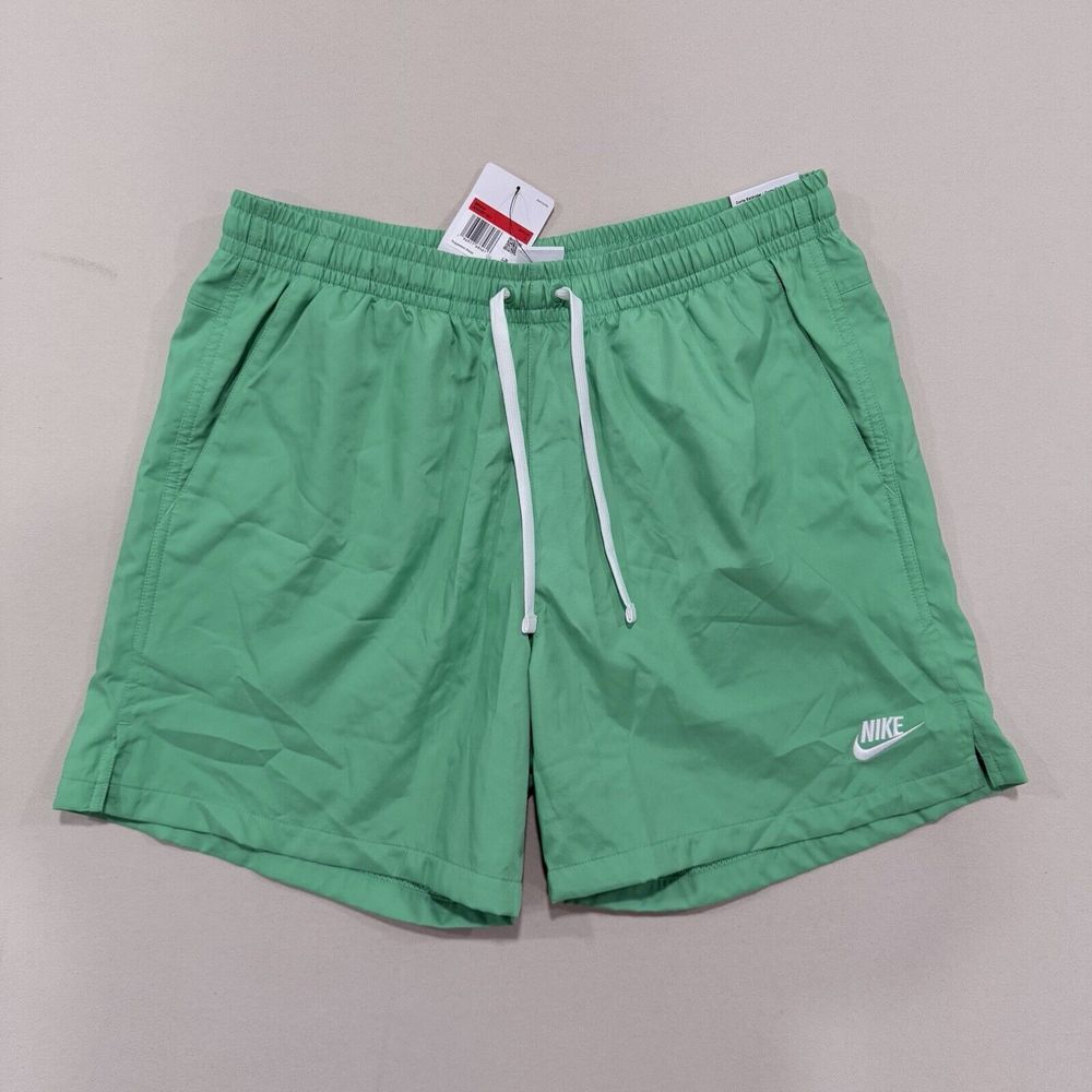 Nike Sportswear Sport Essentials Standard Fit Mid Thigh Length Mens Green Shorts